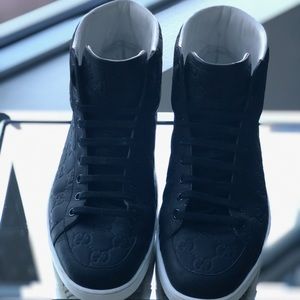 Black Gucci High Top Sneakers